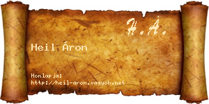 Heil Áron névjegykártya