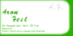 aron heil business card